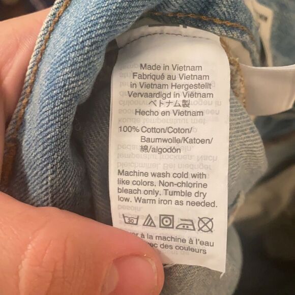 Madewell Rigid Denim A-Line Distressed Raw Hem Denim Skirt Contemporary Boho - Picture 10 of 15